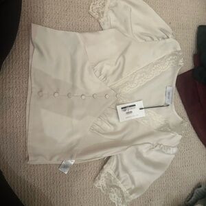 Elegant Cream Lace Blouse